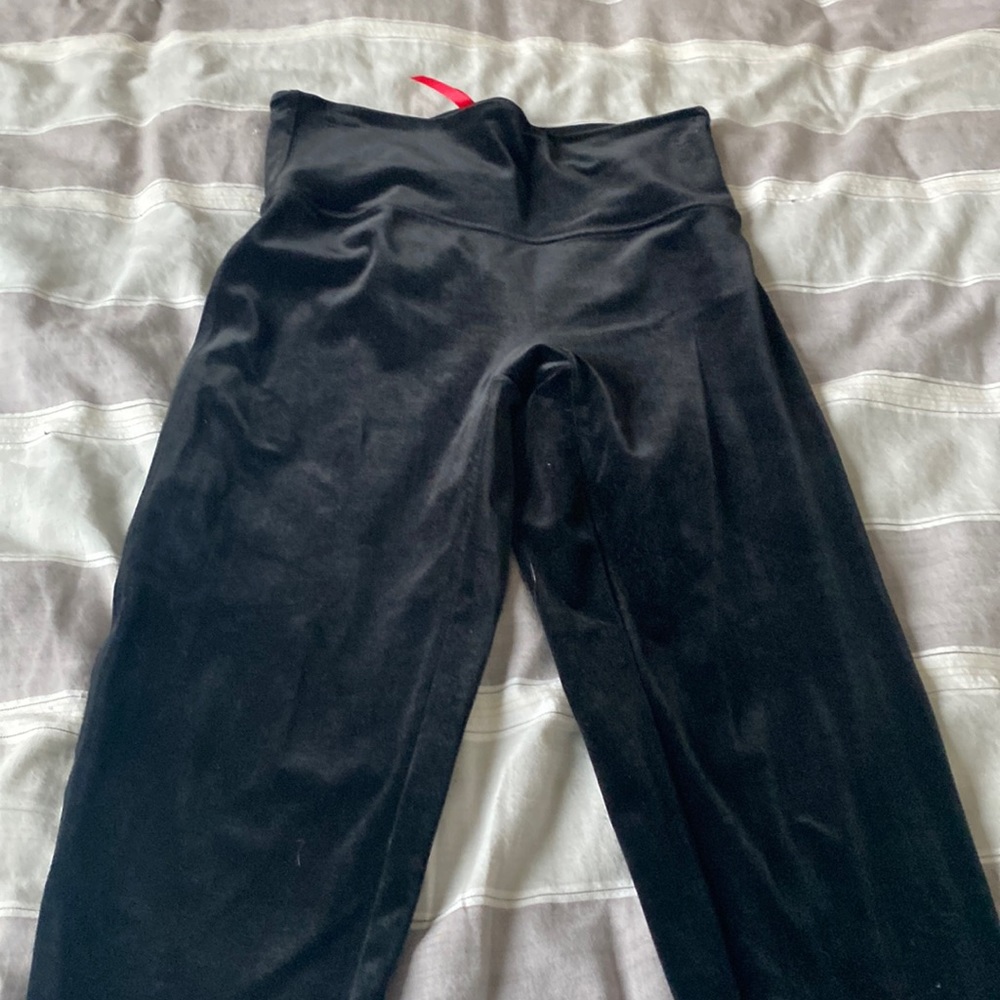 Black Velvet Spanx Leggings Size L
